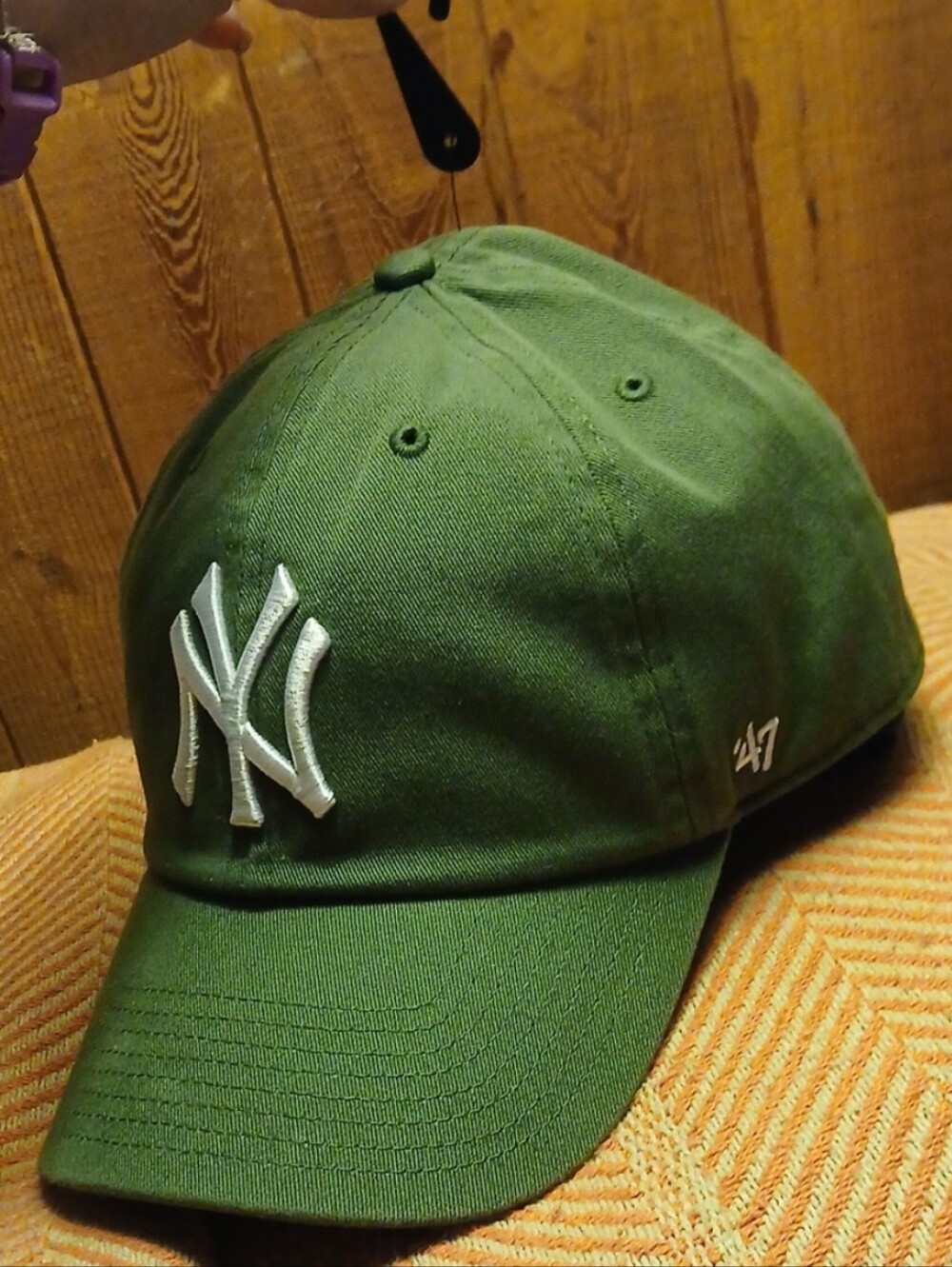 '47 Army Green New York Yankees Embroidered Baseball Cap Hat 100% Cotton Sports